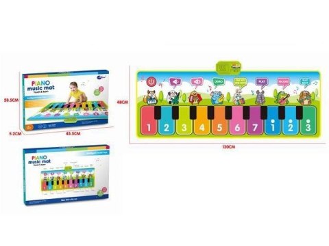 ND21_108268 Mata muzyczna Pianino ZWIERZĄTKA