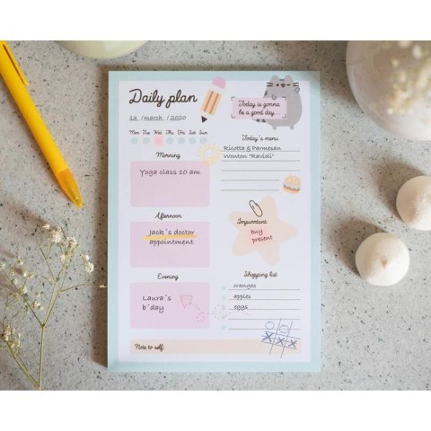ND38_BNE0023 Pusheen - Planner dzieny z kolekcji Foodie