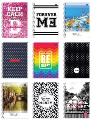 ND39_178717 KOLOZESZYT A4/100K KRAT INT MIX WZOR FOL A 5