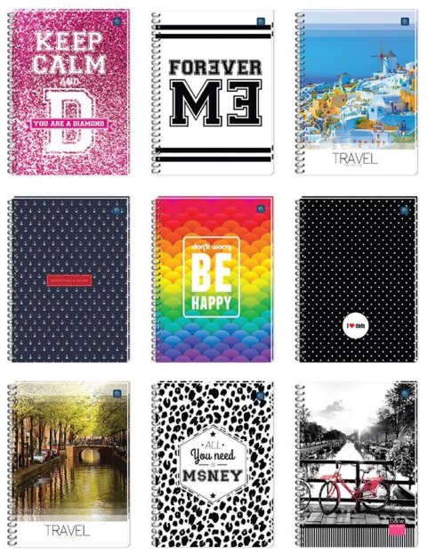 ND39_178717 KOLOZESZYT A4/100K KRAT INT MIX WZOR FOL A 5