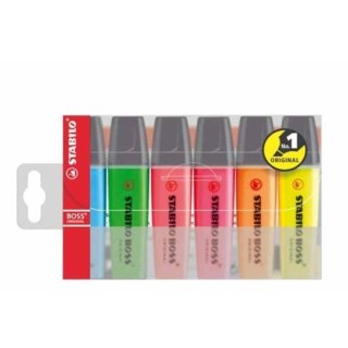 ND39_78034 ZAKRESLACZ 6KOL MIX STAB BOSS 70/6 ETUI