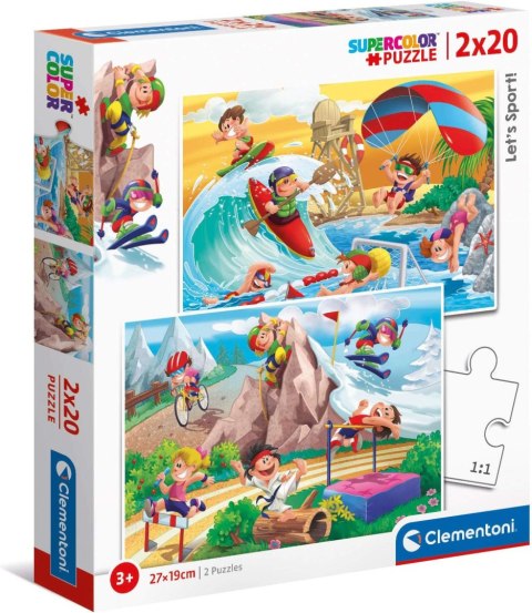 CLE puzzle 2x20 Super Kolor Lets Sport! 24780
