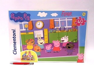 CLE puzzle 40 Podłogowe SuperKolor Peppa Pig 25458