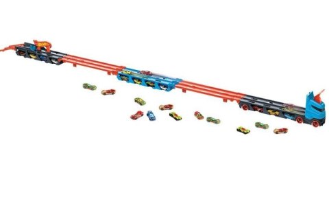 HW City Mega długi transporter 2w1+autka GVG37 /2