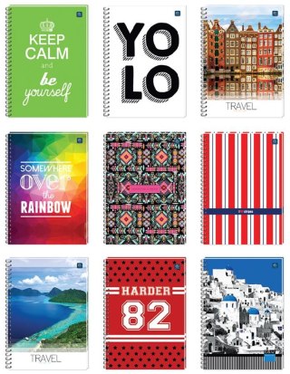 ND39_247389 KOLOZESZYT A4/100K LIN INT MIX WZOR FOL A 5