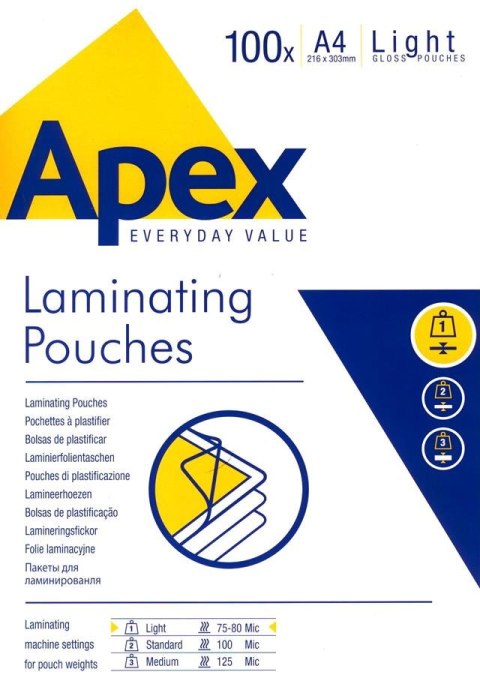 ND39_252230 FOLIA DO LAMIN A3 80MIC FELL APEX LIGHT OP100SZT