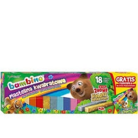 ND39_301277 PLASTELINA 18KOL FO KWADR BAMBINO WB