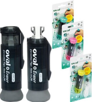 ND39_385972 KOREKTOR W TASMIE 5MMX6MB OVAL QAR-506 GUM WKLAD