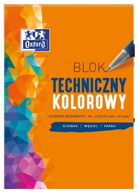 ND39_392286 BLOK TECHNICZNY A3/10K KOL OXFORD 225G A 10