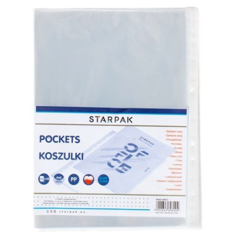 ND39_409013 I KOSZULKA A4 PP KRYST STARPAK 100SZT FOL