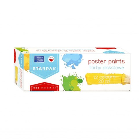 ND39_450925 I FARBY PLAK 12KOL/20ML STK SCHOOL STK FOL 6/24