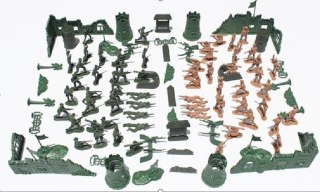 KX6187 Żołnierzyki baza wojskowa figurki zestaw 114el.