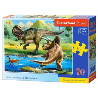 ND35_67290_CAS-B070084 PUZZLE 70 TYRANOSAUR VS TRICER