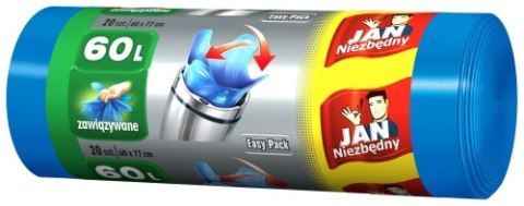 ND39_142898 WORKI NA SMIECI 60L OP20SZT JAN EASY PACK NIEB