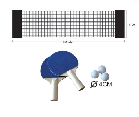 KX6179 Tenis stołowy ping pong siatka paletki zestaw