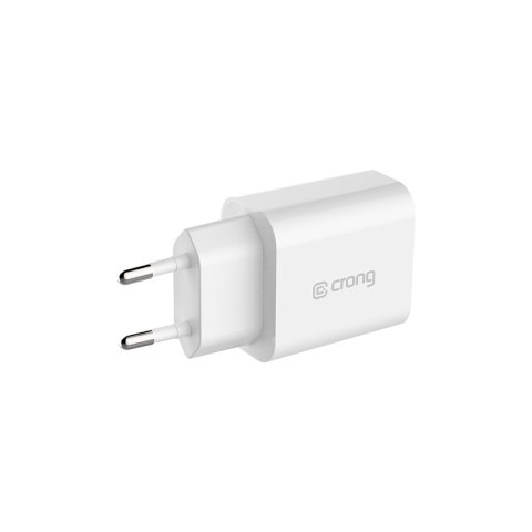 ND38_CRG-TUSBC20-WHI Crong USB-C Travel Charger ? Ładowarka sieciowa USB-C Power Delivery 20W (biały)