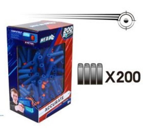 KX6151 Strzałki kompatybilne z wyrzutnią NERF 200szt.