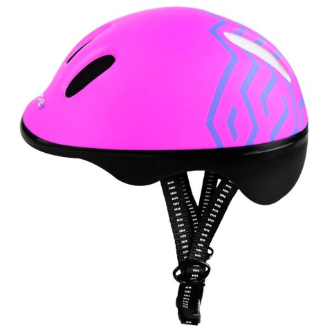ND05_K8635 927773 Kask rowerowy dla dzieci Spokey Strapy 1 44-48 cm różowy 927773