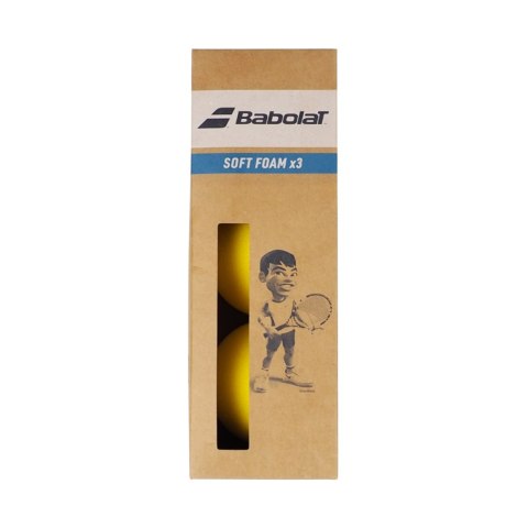 ND05_P8290 501058 Piłki tenisowe juniorskie Babolat Soft Foam 3szt żółte 501058