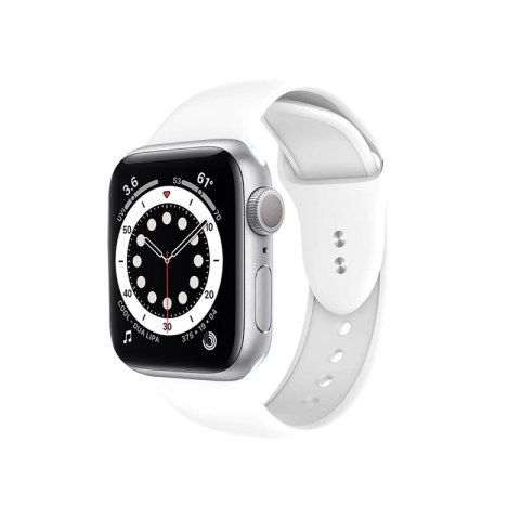 ND38_CRG-40LQB-WHI Crong Liquid - Pasek do Apple Watch 38/40mm (biały)