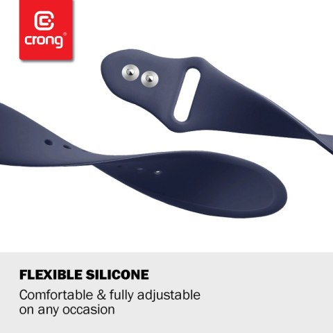 ND38_CRG-40LQB-WHI Crong Liquid - Pasek do Apple Watch 38/40mm (biały)