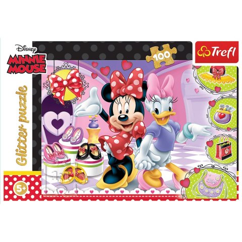 PUZZLE 100 Glitter Minnie i błyskotki/Disney 14820