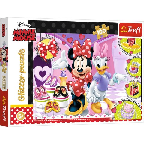 PUZZLE 100 Glitter Minnie i błyskotki/Disney 14820