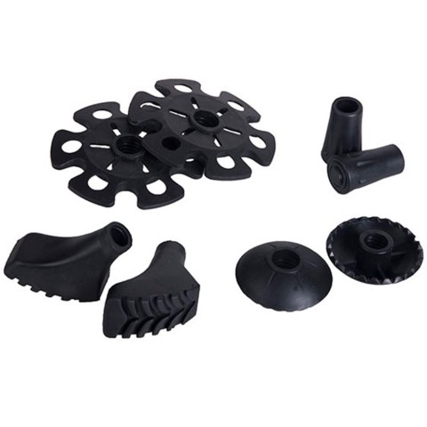 ND05_K10710 666-17-4004-09-UNI Komplet końcówek do kijków Viking czarny 666-17-4004-09-UNI