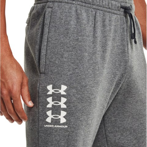 ND05_S8901-S 1357131 012 Spodnie męskie Under Armour Rival Fleece 3Logo Jogger ciemnoszare 1357131 012 r.S