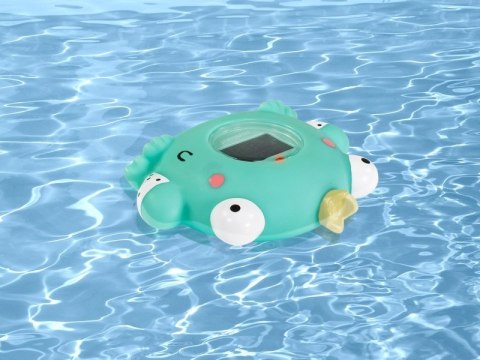 ND19_ML89337 Termometr kąpielowy i pokojowy z zegarem -Żabka