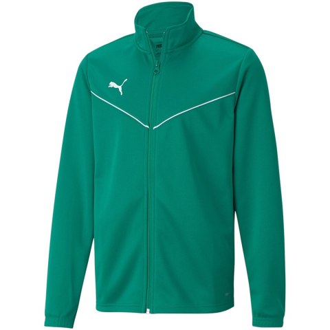 ND05_K10630-164cm 657393 05 Bluza dla dzieci Puma teamRISE Training Poly Jacket Jr zielona 657393 05 r.164cm