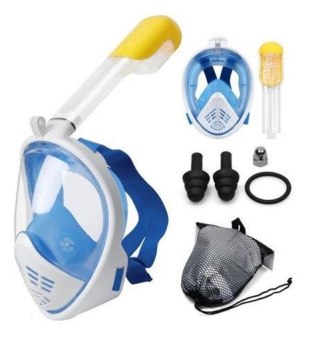 KX6130 Maska do snurkowania pełna składana L/XL niebieska