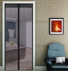 KX6127_1 Moskitiera siatka magnetyczna na drzwi 100x210cm