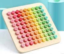 KX7857_1 Zestaw edukacyjny nauka tabliczki mnożenia 99 okrągły