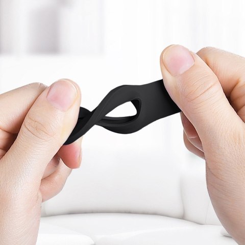 ND38_CRG-ATS-BLK Crong Silicone Case with Key Ring ? Brelok do Apple AirTag (czarny)