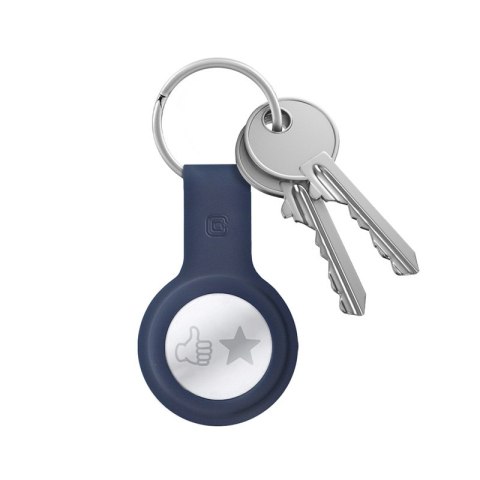 ND38_CRG-ATS-BLUE Crong Silicone Case with Key Ring ? Brelok do Apple AirTag (granatowy)