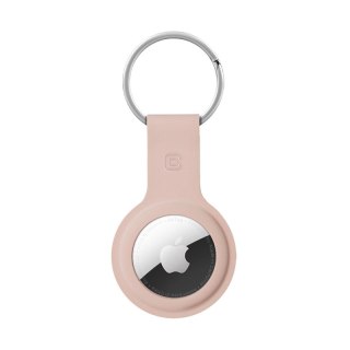 ND38_CRG-ATS-PNK Crong Silicone Case with Key Ring ? Brelok do Apple AirTag (piaskowy róż)