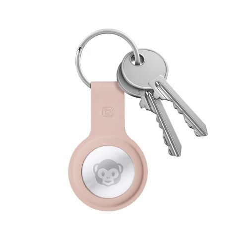 ND38_CRG-ATS-PNK Crong Silicone Case with Key Ring ? Brelok do Apple AirTag (piaskowy róż)