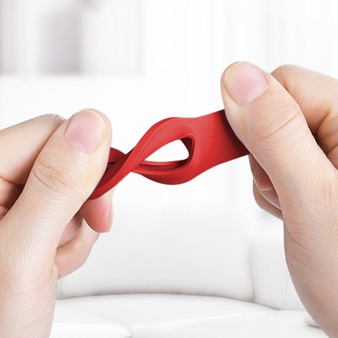 ND38_CRG-ATS-RED Crong Silicone Case with Key Ring ? Brelok do Apple AirTag (czerwony)