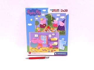 !!! CLE puzzle 2x20 SuperKolor Świnka Peppa 24778