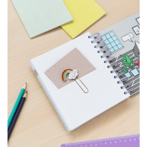 ND38_ADPM2103 Line Friends BT21 - Kalendarz / Planner szkolny 2021/2022 (niebieski)