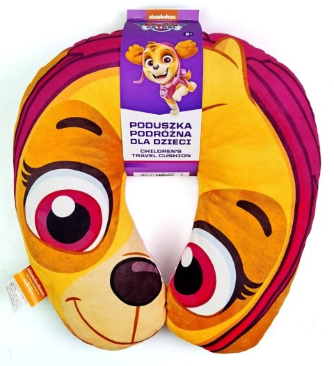 ND19_STPP-003 Zagłówek/poduszka podróżna do fotelika samochodowego Psi Patrol - Skye