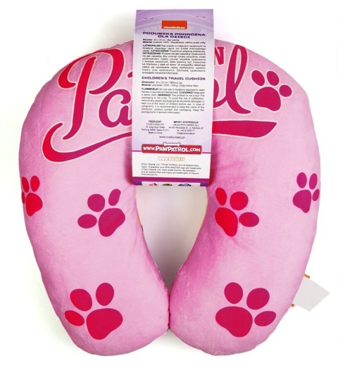 ND19_STPP-003 Zagłówek/poduszka podróżna do fotelika samochodowego Psi Patrol - Skye