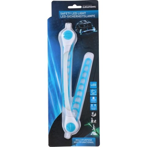 ND38_8711252174174BLUE Grundig - Wielofunkcyjna opaska LED na rower / do biegania (niebieski)