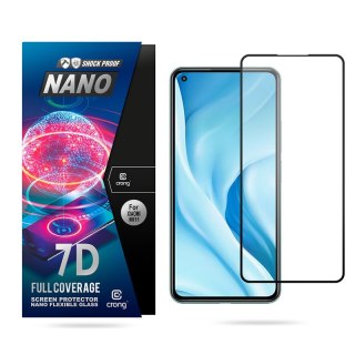 ND38_CRG-7DNANO-XMI11L Crong 7D Nano Flexible Glass ? Niepękające szkło hybrydowe 9H na cały ekran Xiaomi Mi 11 Lite 5G