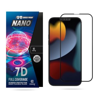 ND38_CRG-7DNANO-IP13PM Crong 7D Nano Flexible Glass - Niepękające szkło hybrydowe 9H na cały ekran iPhone 13 Pro Max