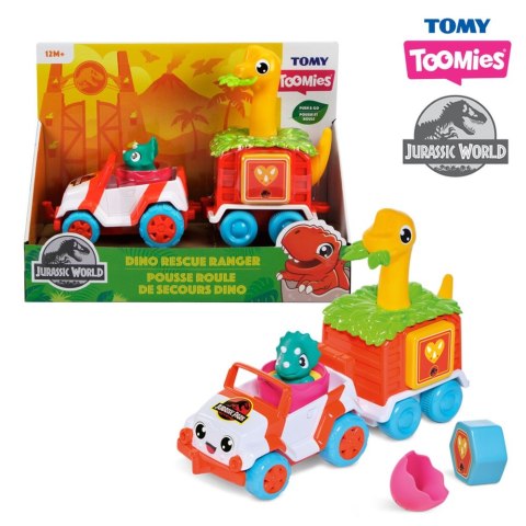 TOMY TOOMIES jeep z dino z przyczepą E73253 /3