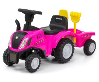 ND18_3903 Milly Mally Pojazd NEW HOLLAND T7 TRACTOR Pink