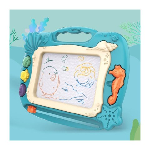 WOOPIE 40802 Znikopis Tablica Magnetyczna Kolorowa Stempelki Motyw Oceanu