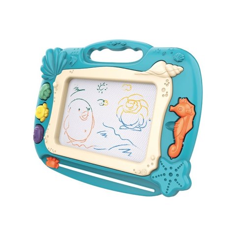 WOOPIE 40802 Znikopis Tablica Magnetyczna Kolorowa Stempelki Motyw Oceanu